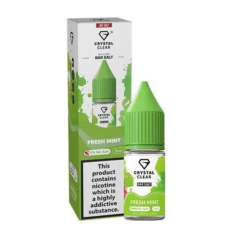 Crystal Clear Nic Salt - Fresh Mint - Online - Vapes