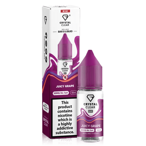 Crystal Clear Nic Salt - Juicy Grape - Online - Vapes