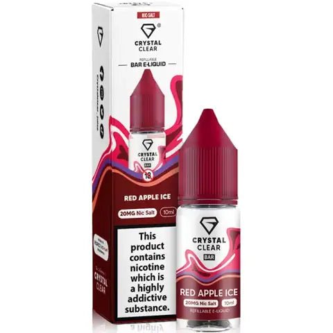 Crystal Clear Nic Salt - Red Apple - Online - Vapes