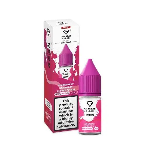 Crystal Clear Nic Salt - Strawberry Raspberry Cherry Fusion - Online - Vapes