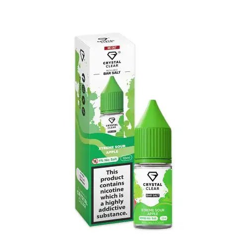 Crystal Clear Nic Salt - Xtreme Sour Apple - Online - Vapes