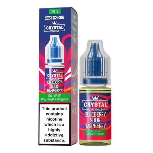 Crystal SKE Nic Salt - Blue Sour Raspberry - Online - Vapes