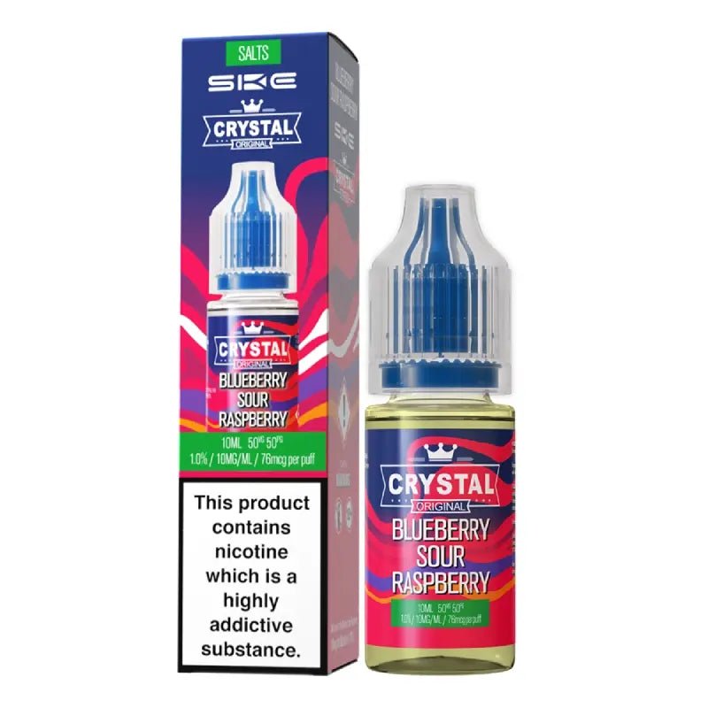 Crystal SKE Nic Salt - Blueberry Sour Raspberry - Online - Vapes