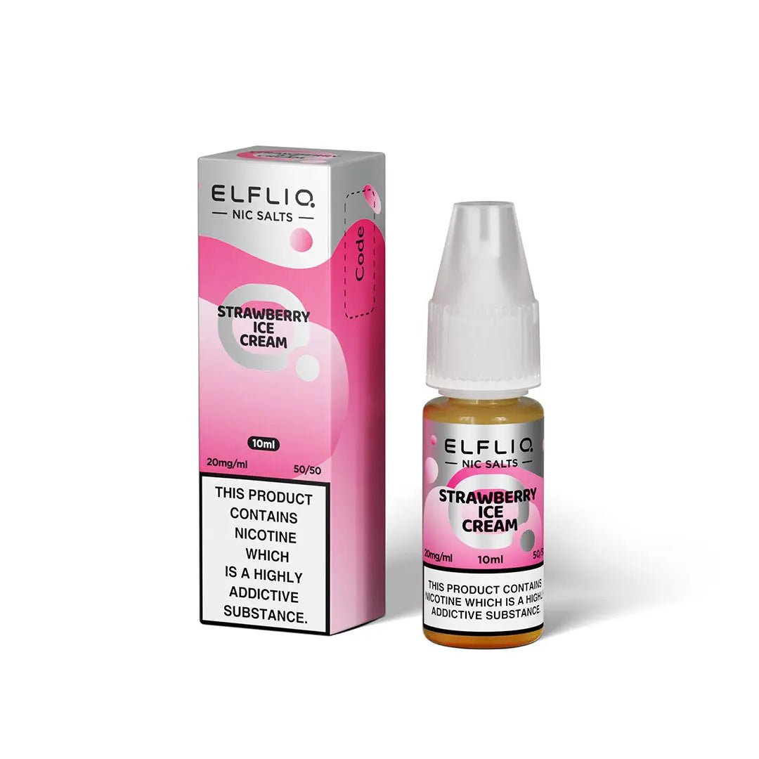 ElfLiq Nic Salt - Strawberry Ice Cream - Online - Vapes